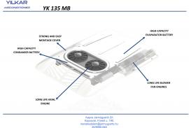 KLÍMABERENDEZÉS SZETT TETŐ YILKAR 135MB 12V