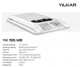KLÍMABERENDEZÉS SZETT TETŐ YILKAR 155 MB 12V