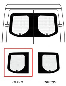 AJTÓÜVEG RAKTÉRAJTÓ SZÍNEZETT BAL MERCEDES SPRINTER 2018-